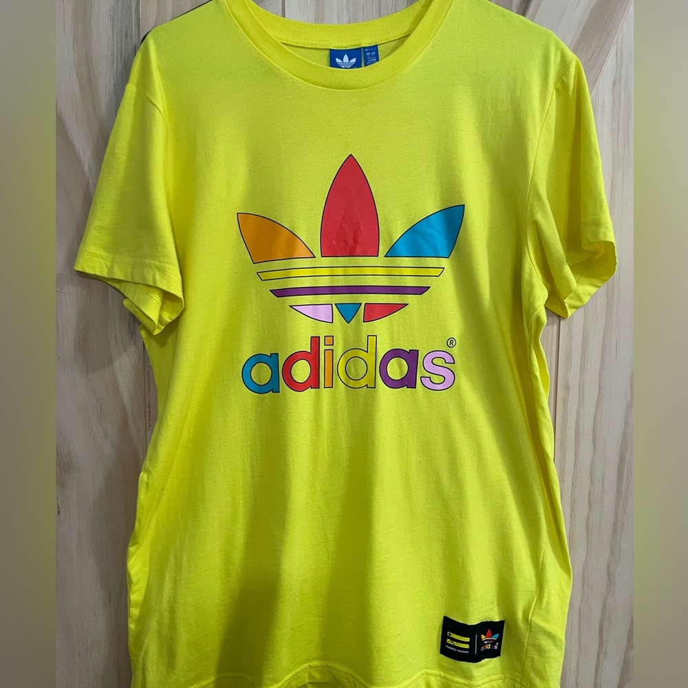 Adidas Yellow men shirt